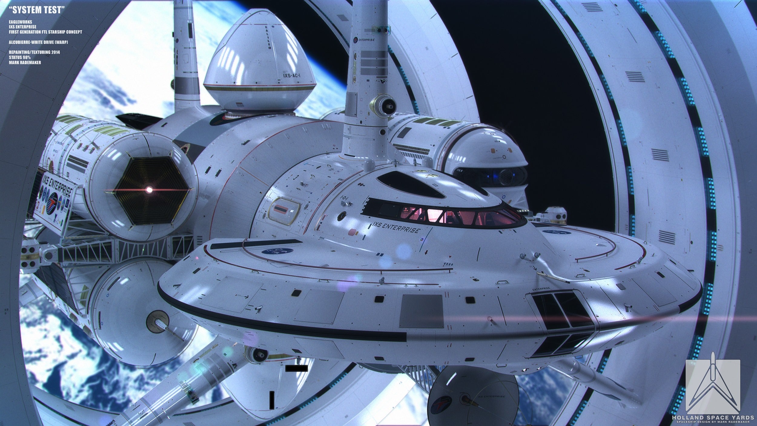 First warp drive ship